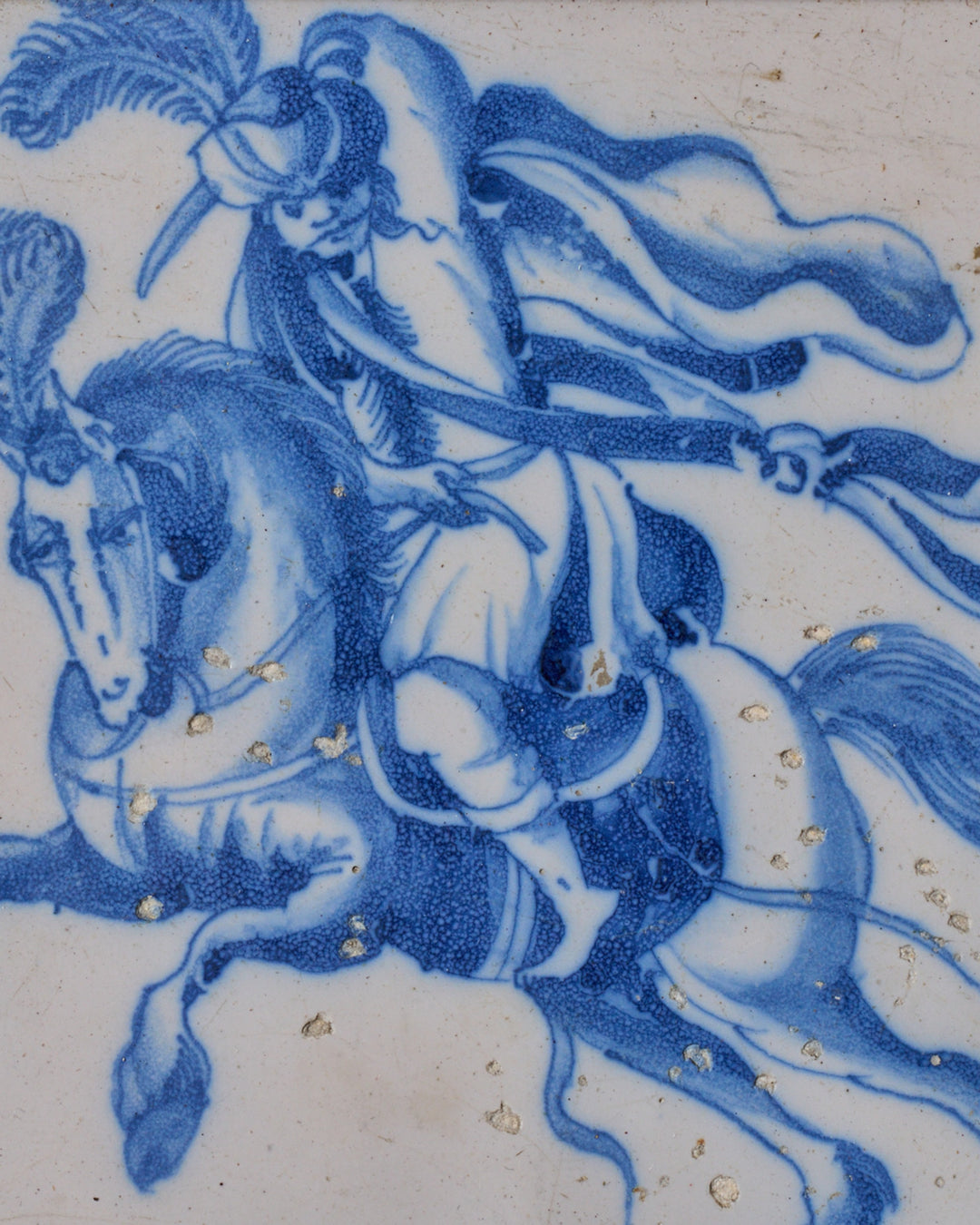 17th c. Framed Delft Tile