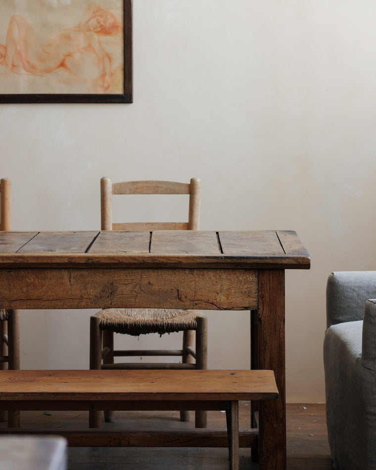 19th c. Sliding Top Farm table