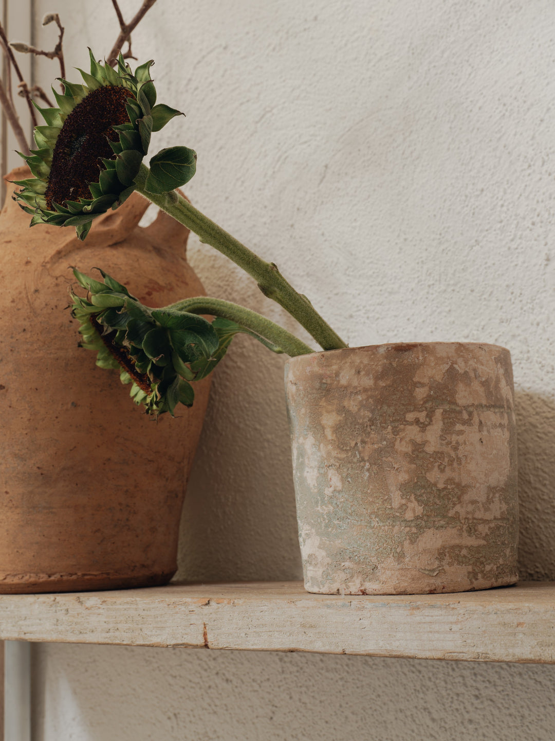 Cream Patina Pot