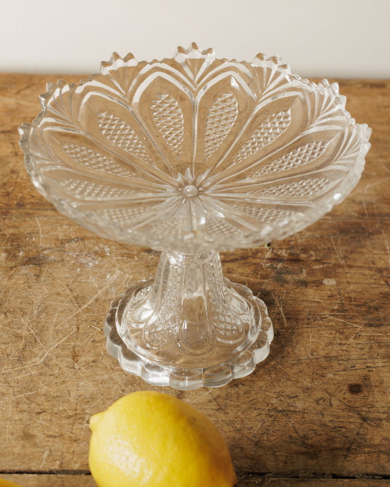 Tall Glass Pedestal Dish