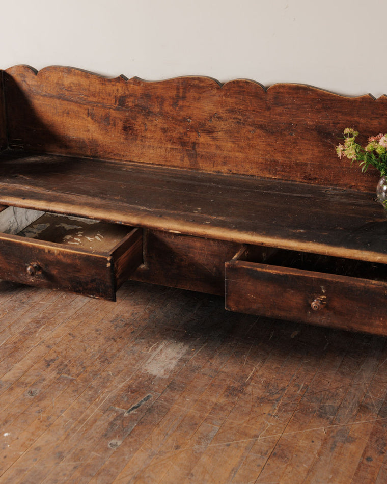19th c. Alps Church Bench