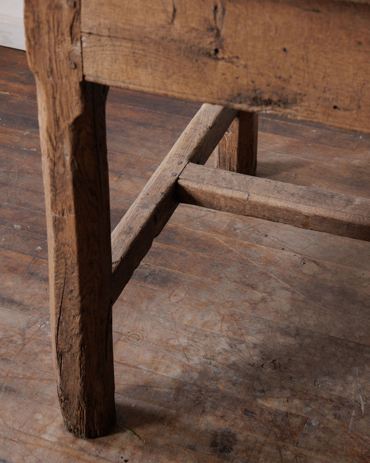 19th C. Oak Farm Table