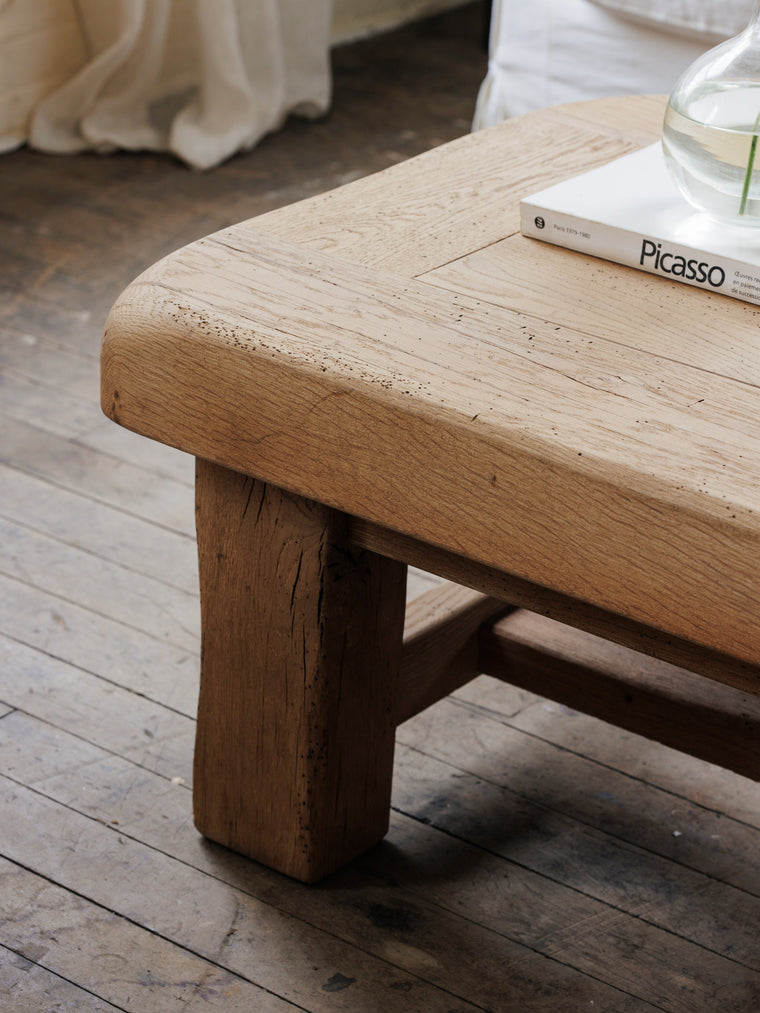 Brutalist Oak Coffee Table