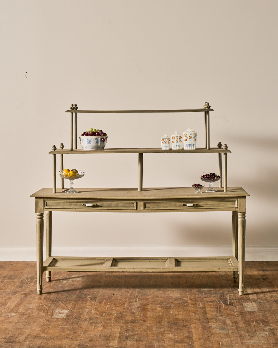 Painted Vintage Kitchen Shelf
