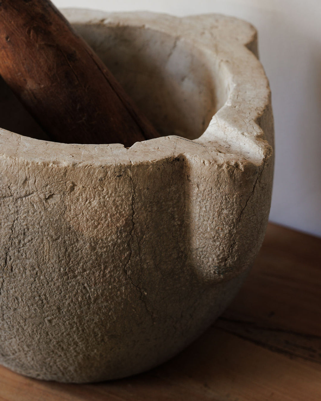 Monumental French Antique Mortar & Pestle