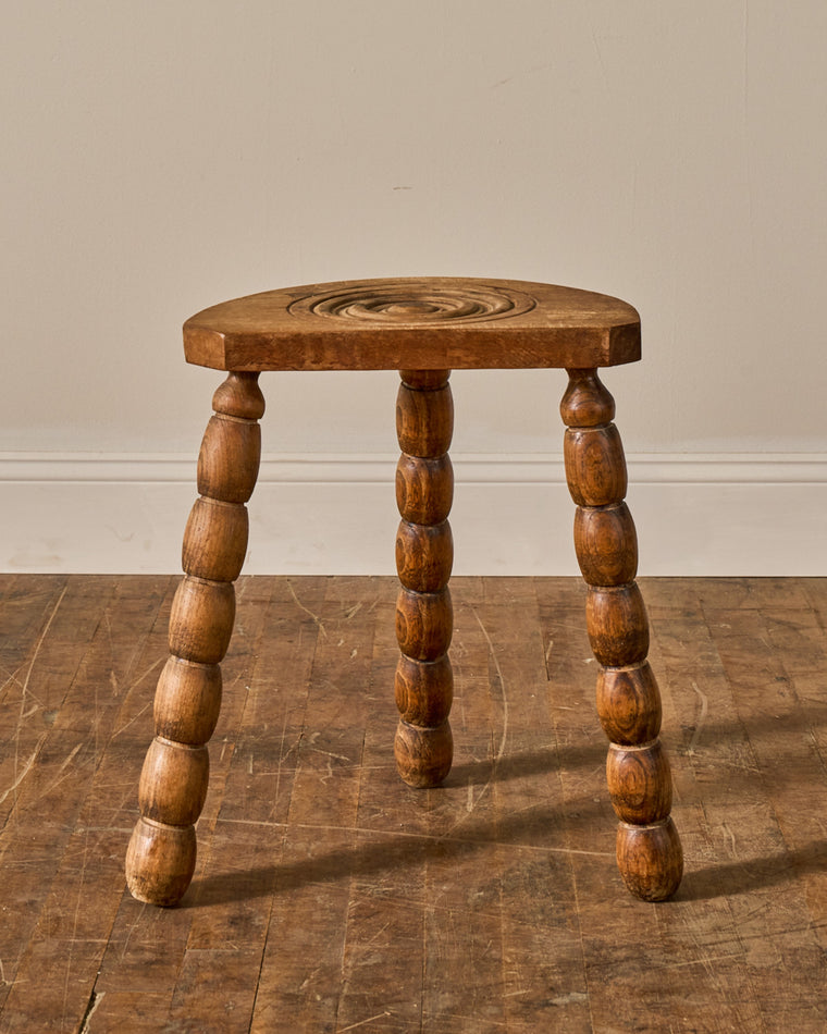 French Demi Lune Stool
