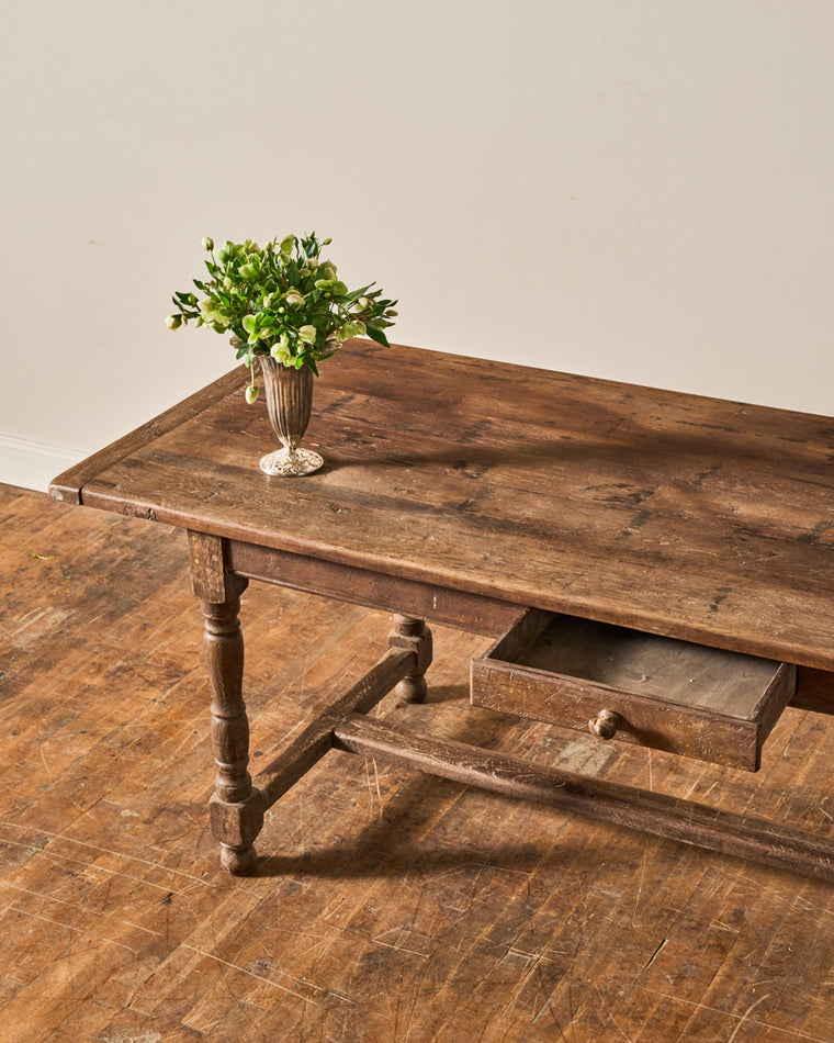 19th c. Oak Dining Table