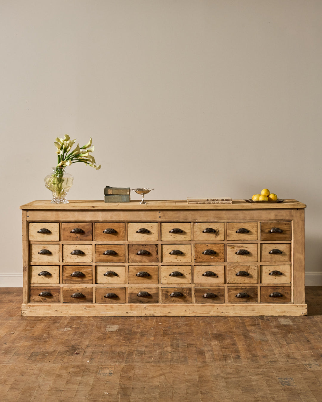 64 Drawer Antique Apothecary Counter