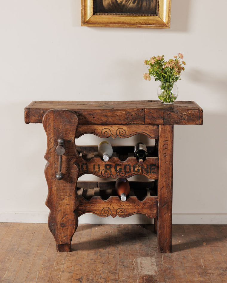 Bordeaux Wine Rack Workbench - Dark
