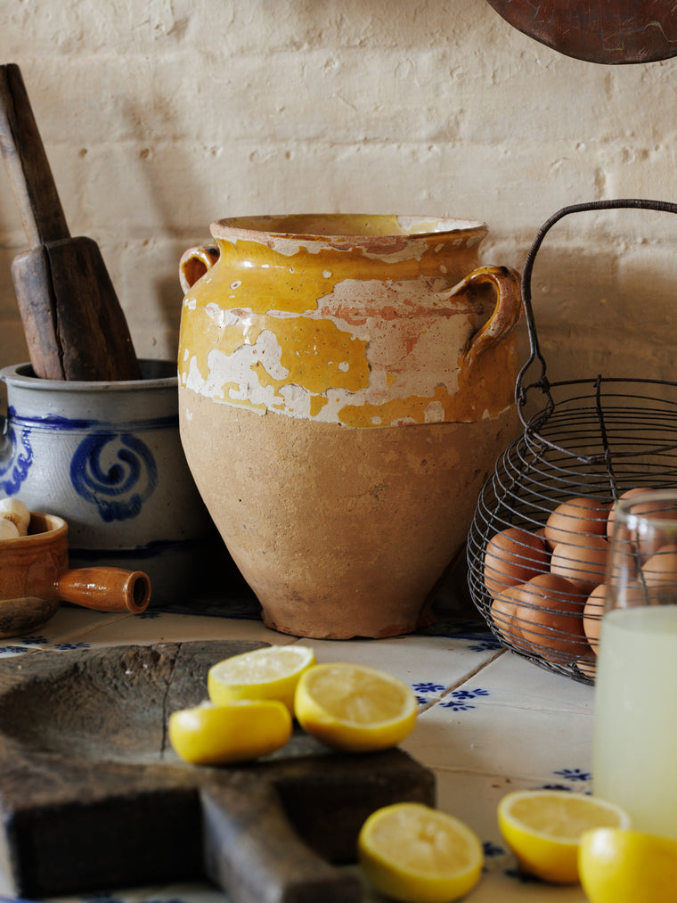 Yellow Confit Pot