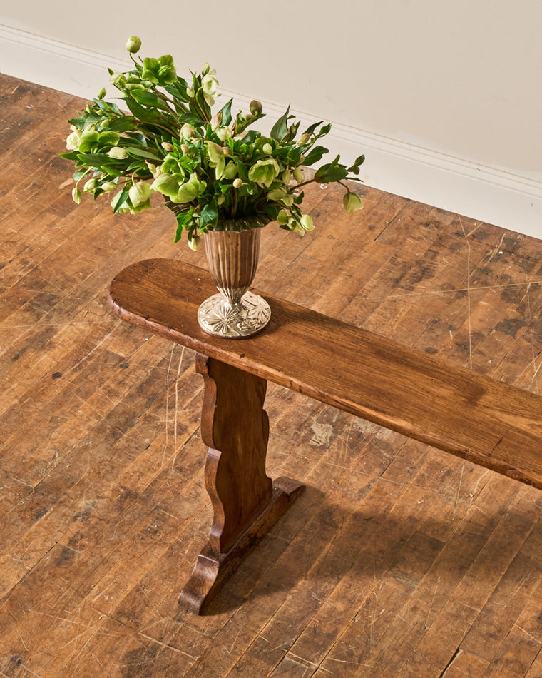 19th c. French Oak Bench