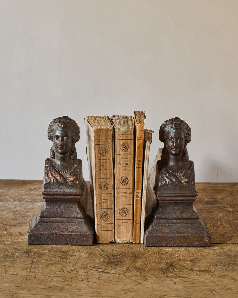 Lady Cast Iron Bookends