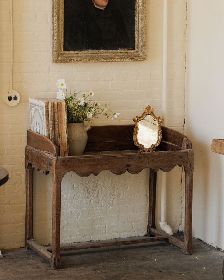 Walnut Shelf Table