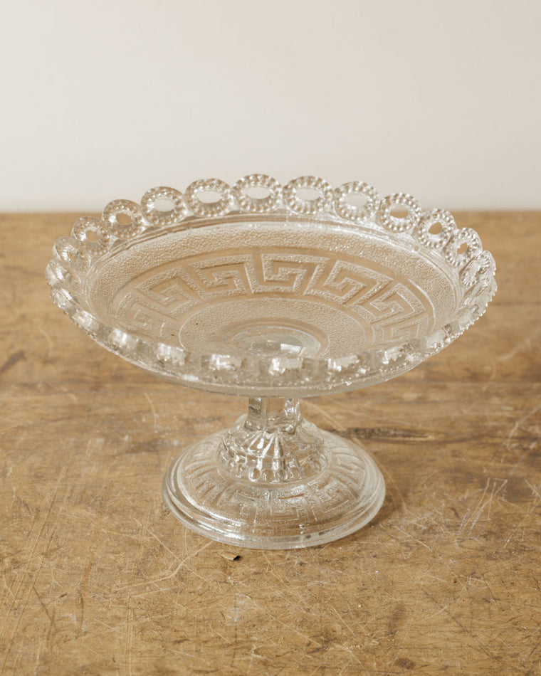 Glass Pedestal Dish - III