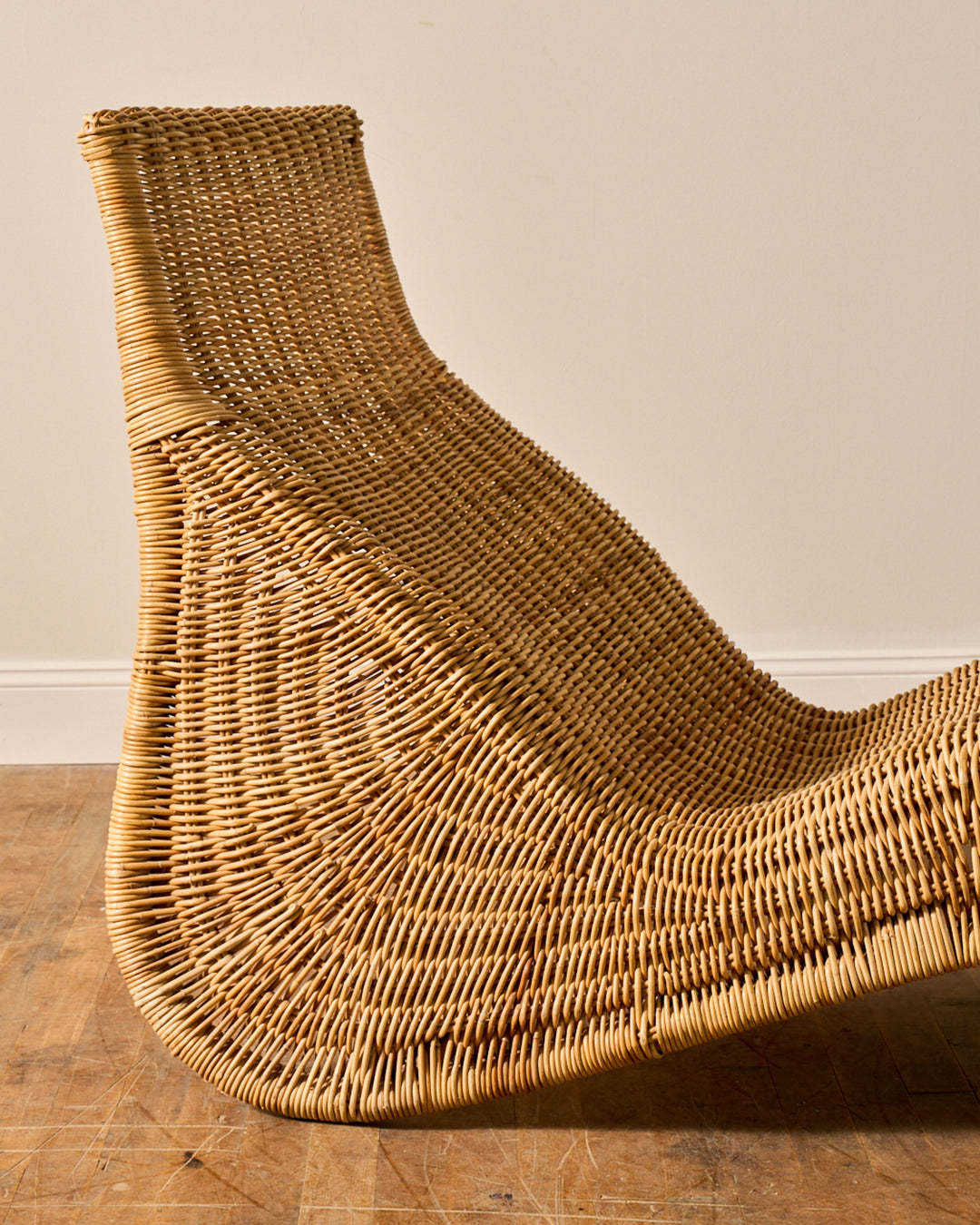 Vintage Rattan Chaise Lounge by Carl Öjerstam