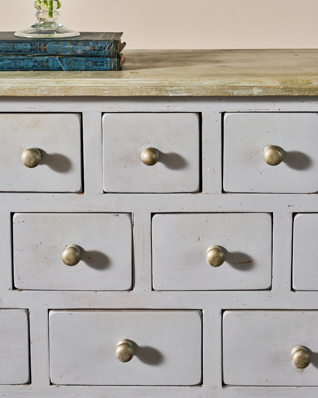 Painted French Apothecary Dresser