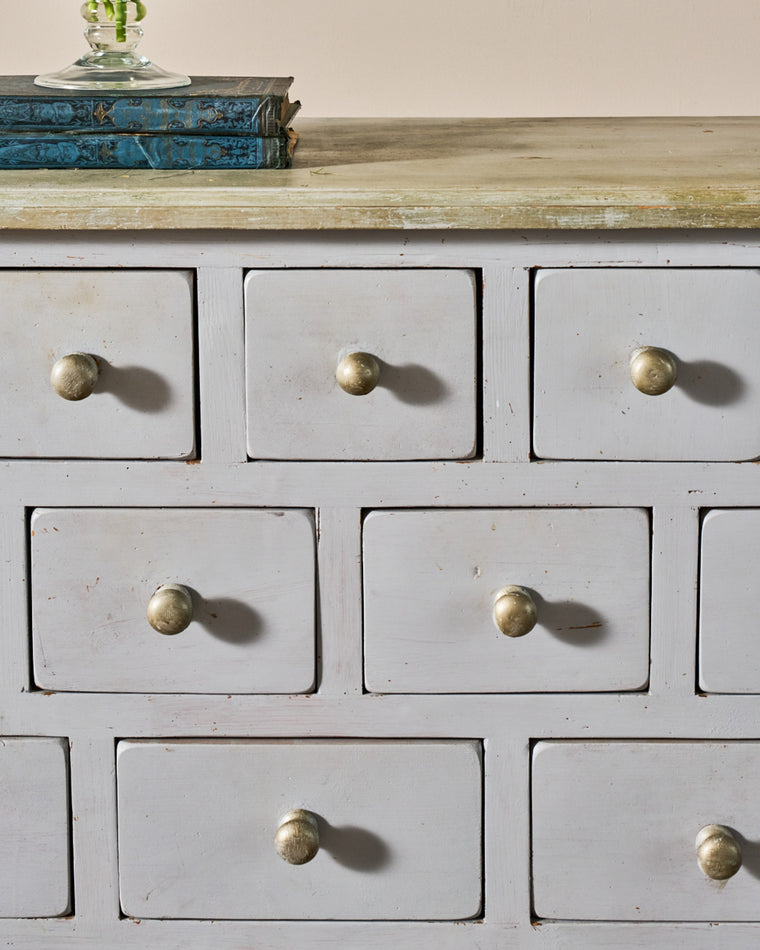 Painted French Apothecary Dresser