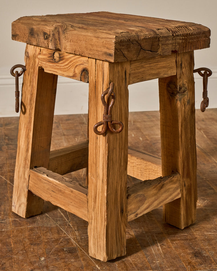 French Brutalist Stool