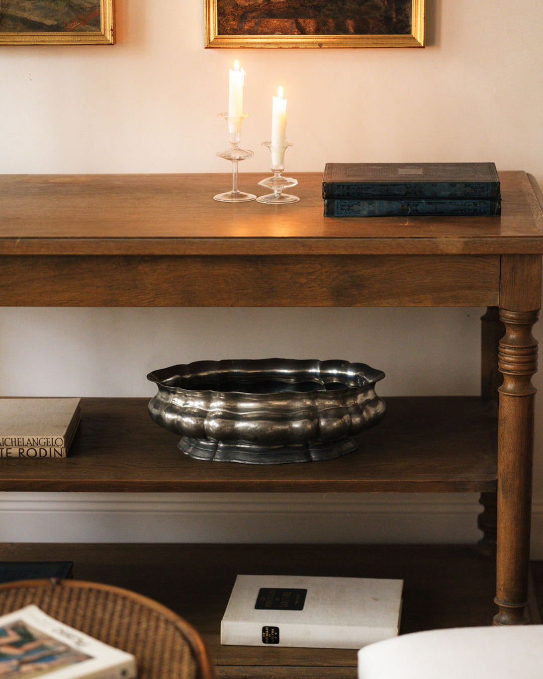 Pewter Jardinere