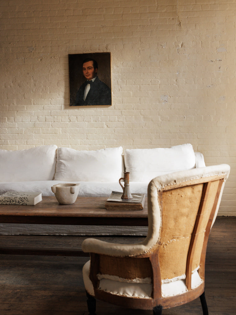 Antique Napoleon Deconstructed Armchair