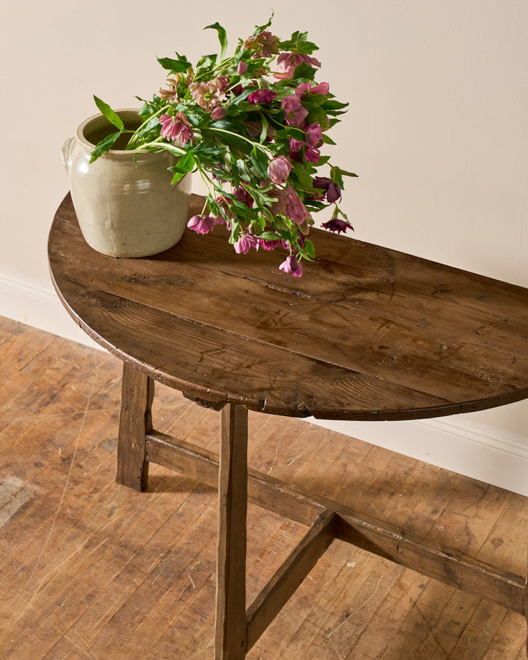 Spanish Demi Lune Table