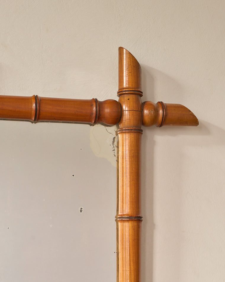 Faux Bamboo Mirror