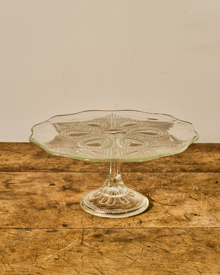 Vintage Glass Cake Stand