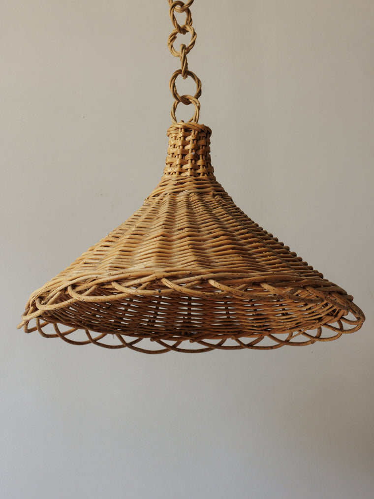 Wicker Pendant Lampshade -1