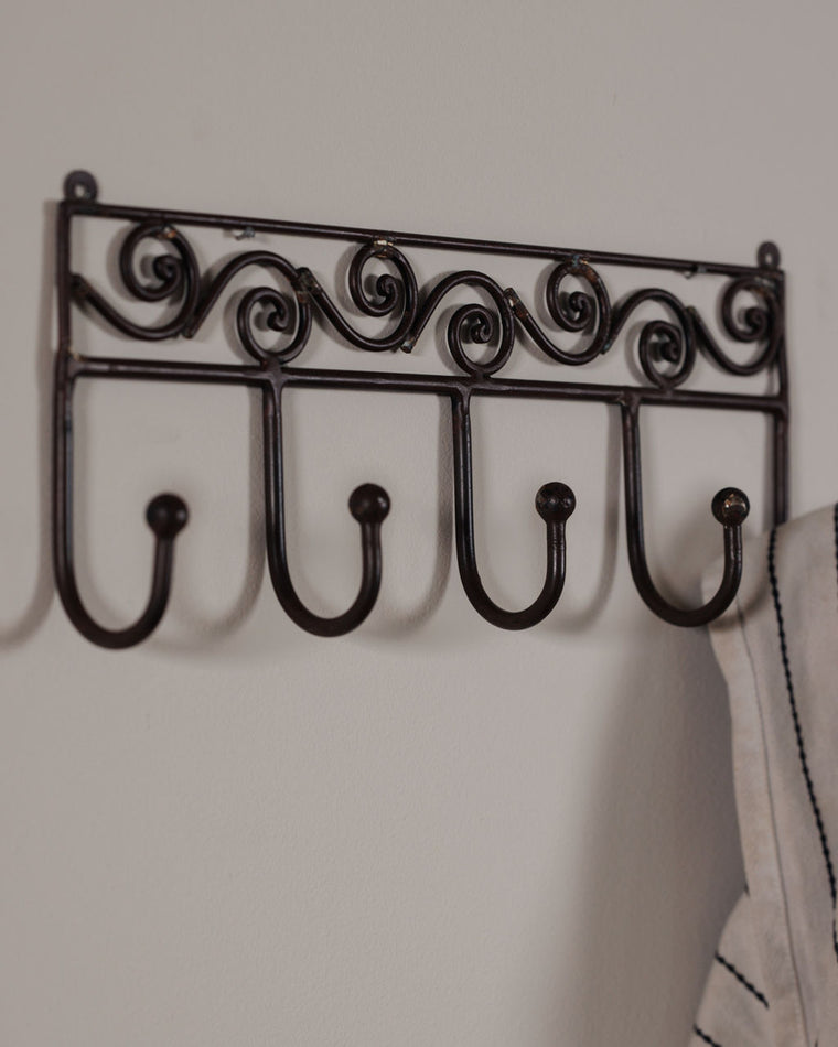Scroll Iron Towel Rack