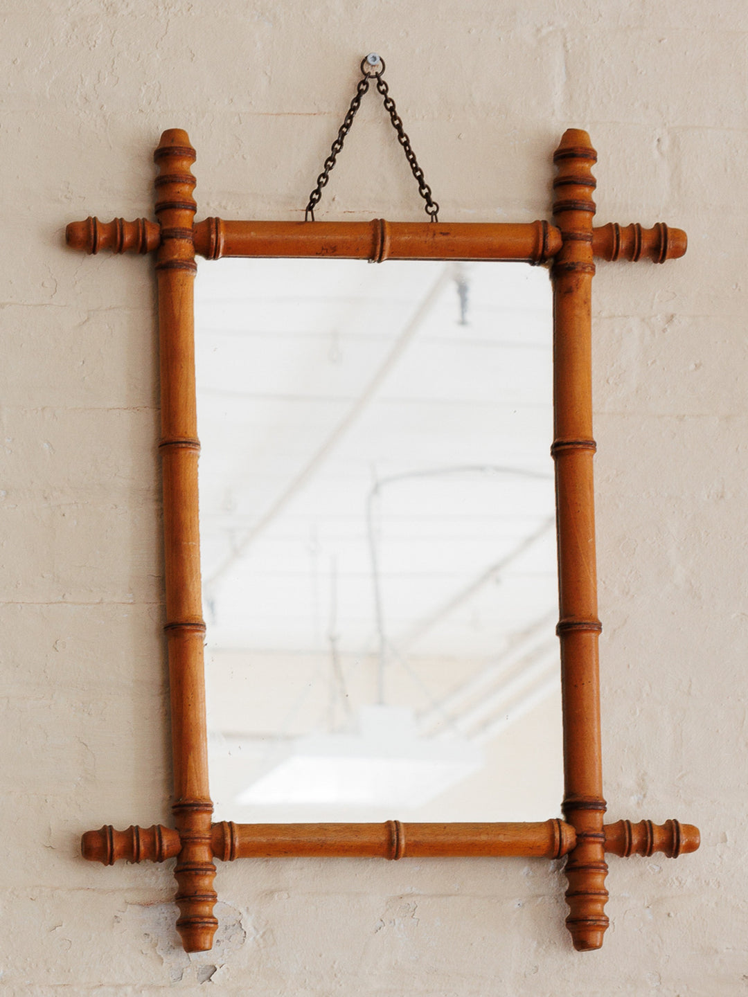 Faux Bamboo Mirror - Vertical