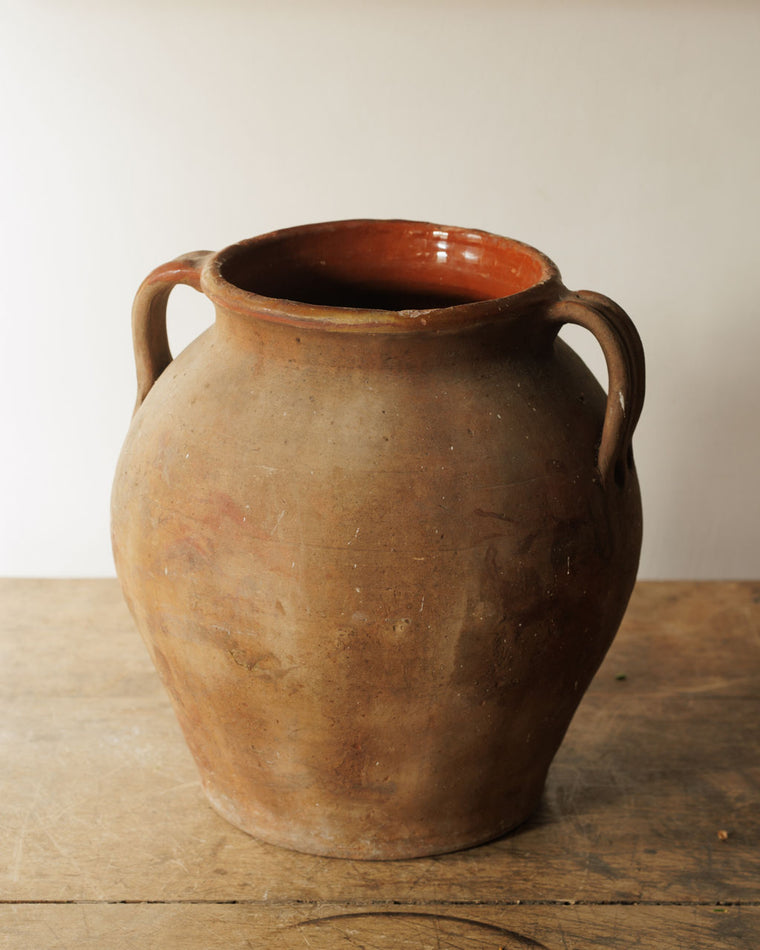 Orange Terracotta Confit Pot