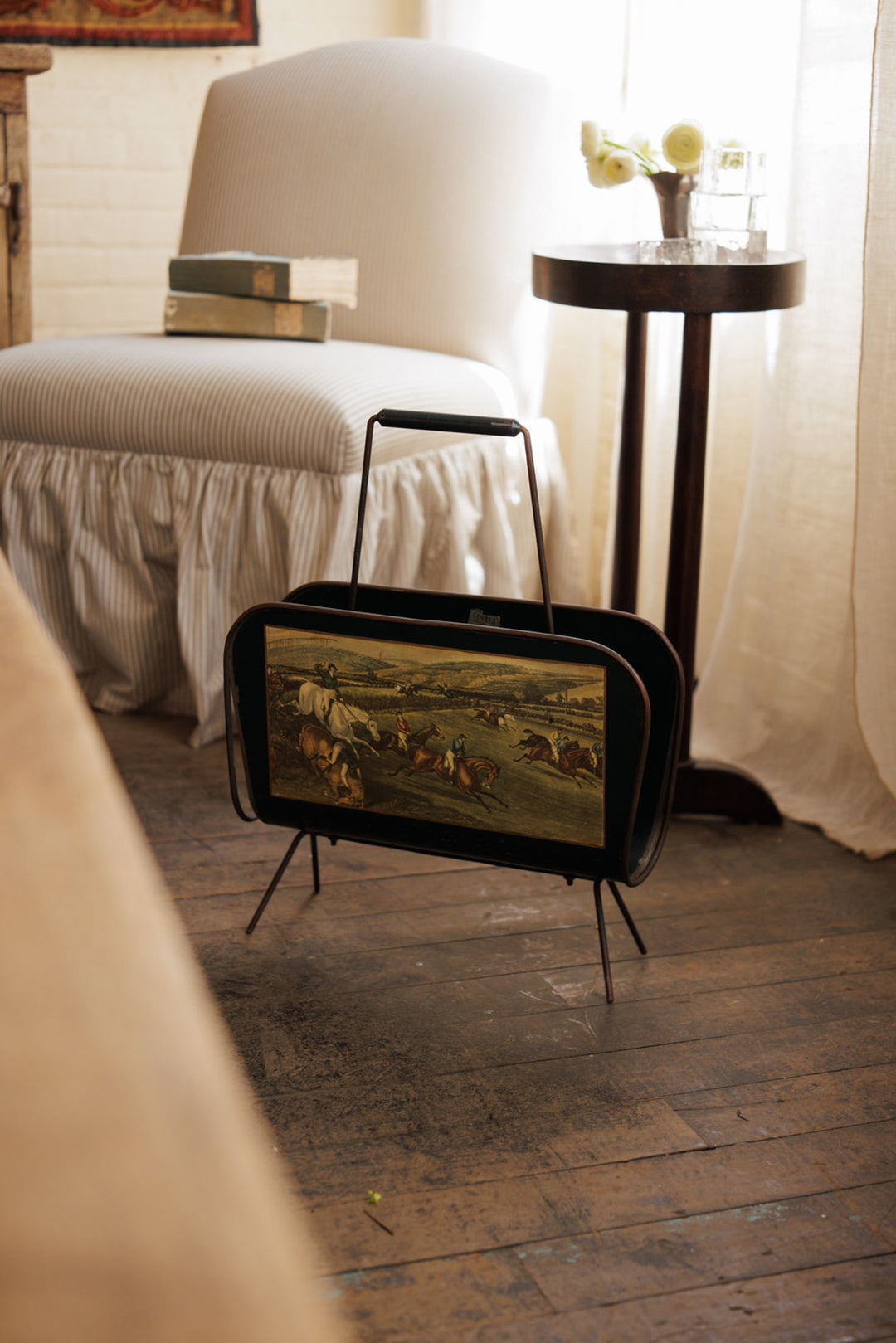 Rare Cheval Magazine Holder