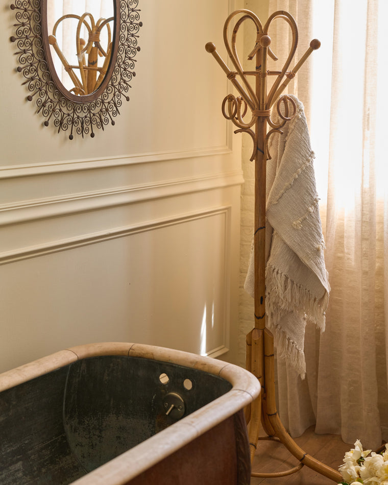 Faux Bamboo Coat Rack