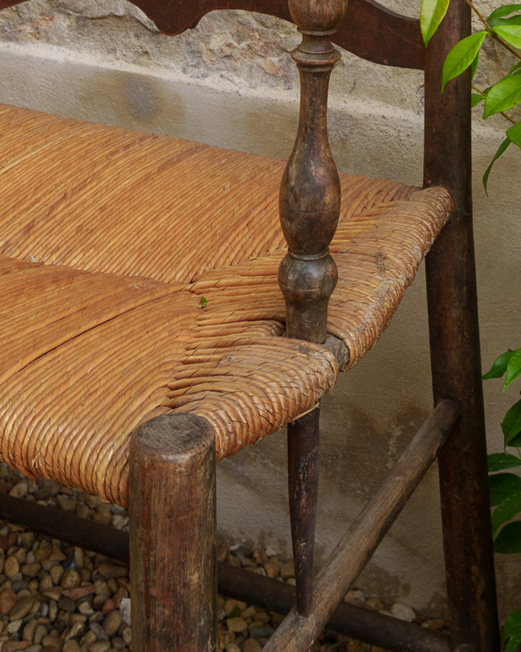 Antique Rush Bench