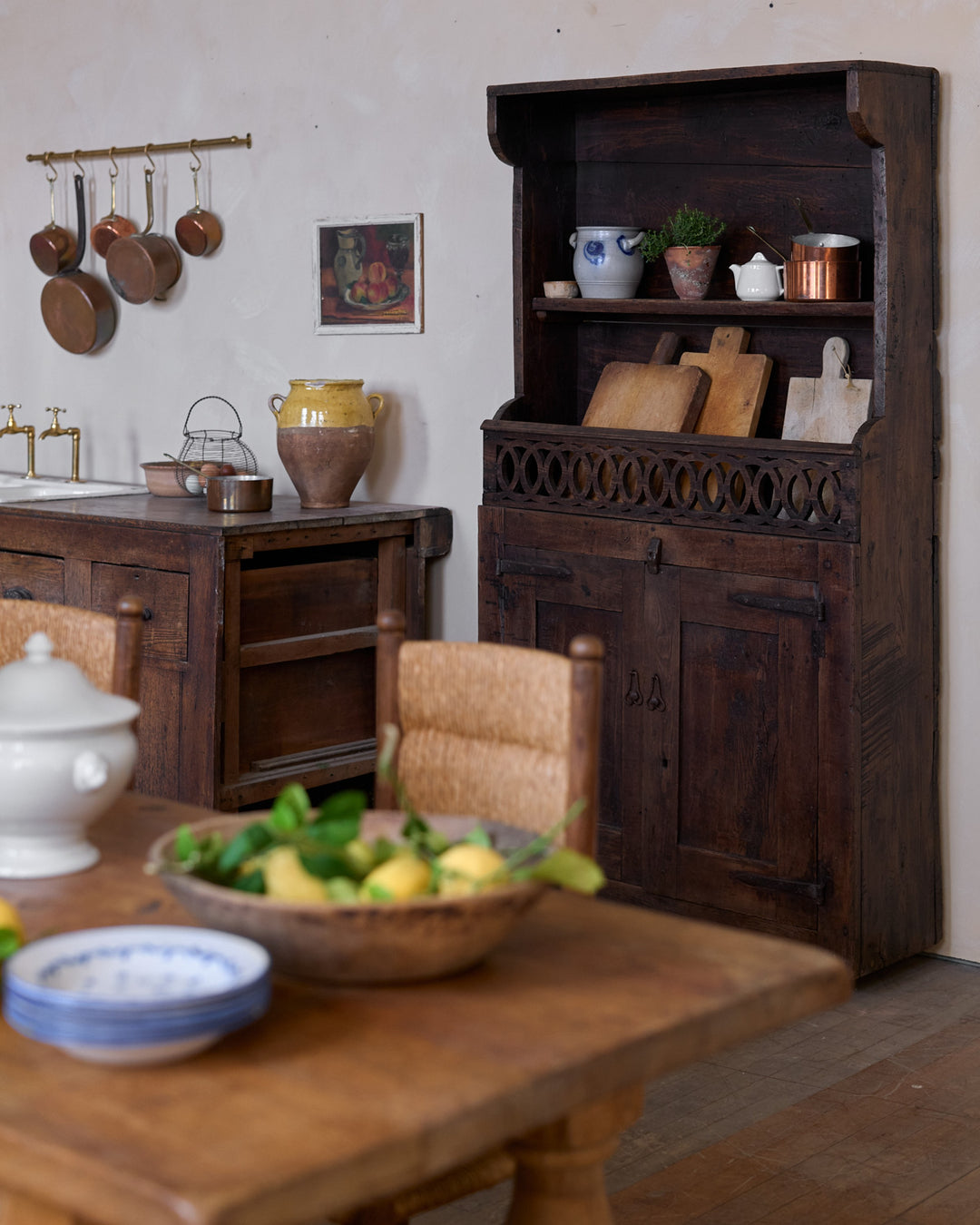 19th c. Dutch Kitchen Cupboard
