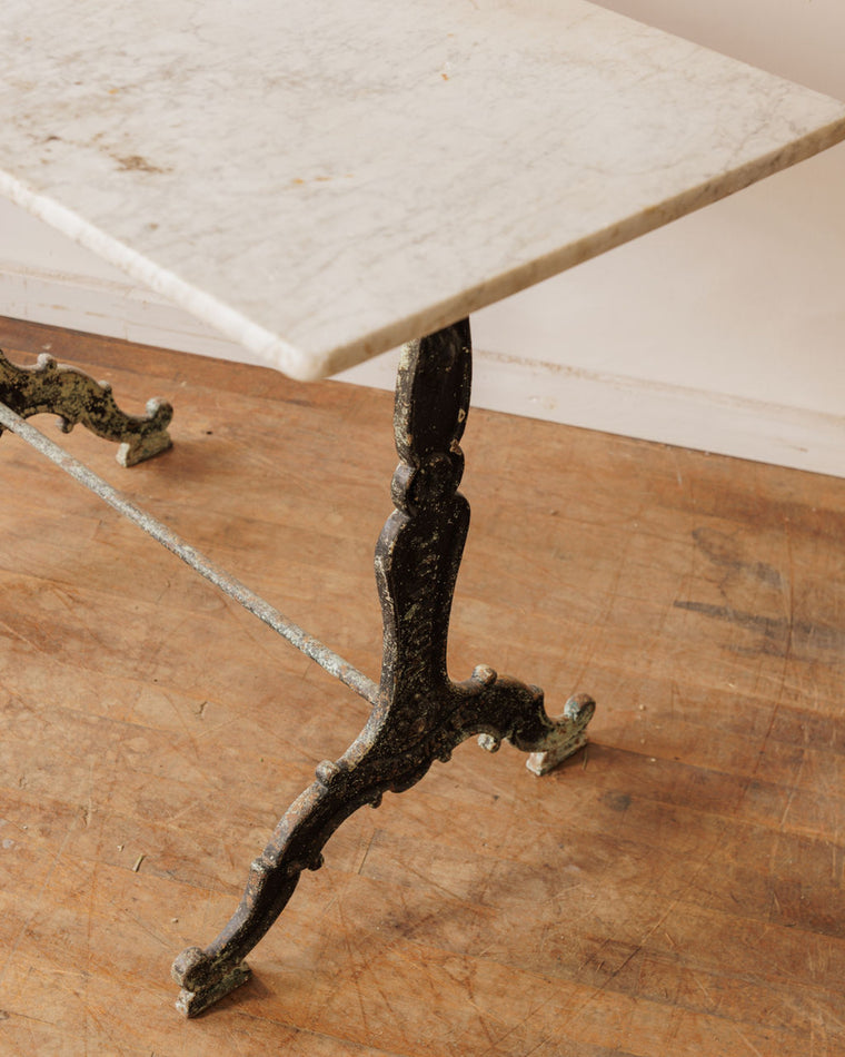 Antique Marble Bistro Table
