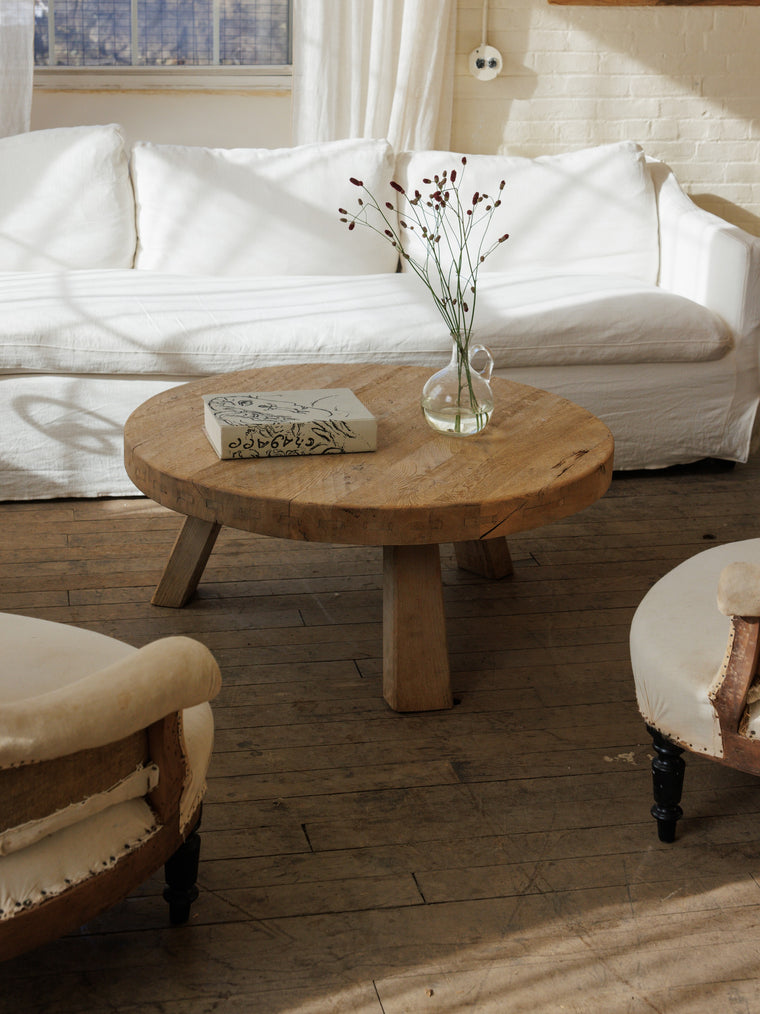 Round Oak Coffee Table