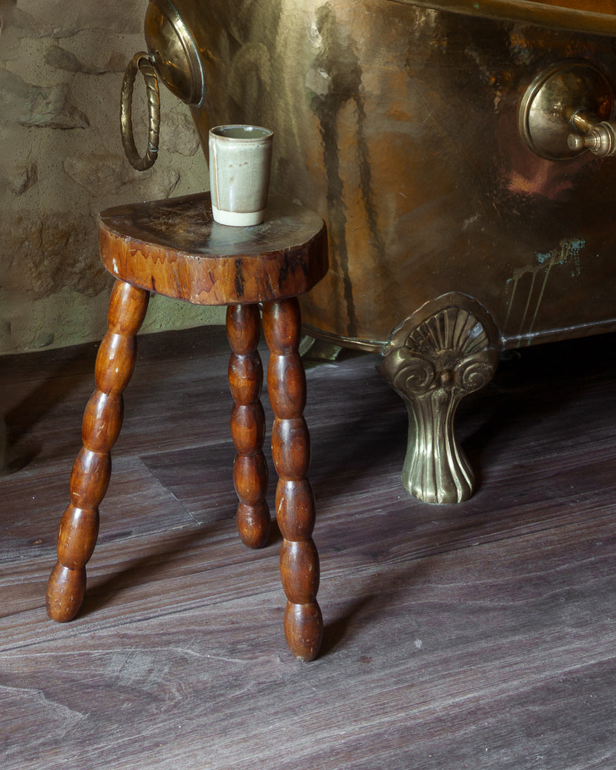 Brutalist Bobbin Stool