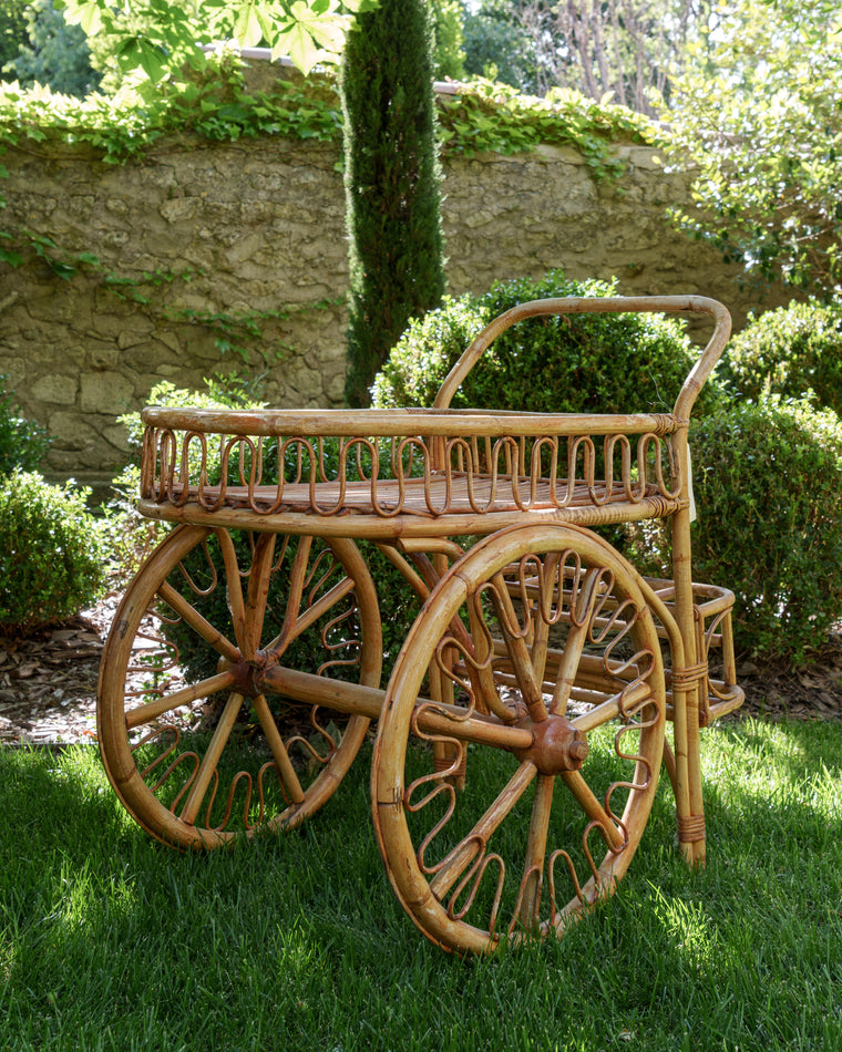 Rattan Bar Cart