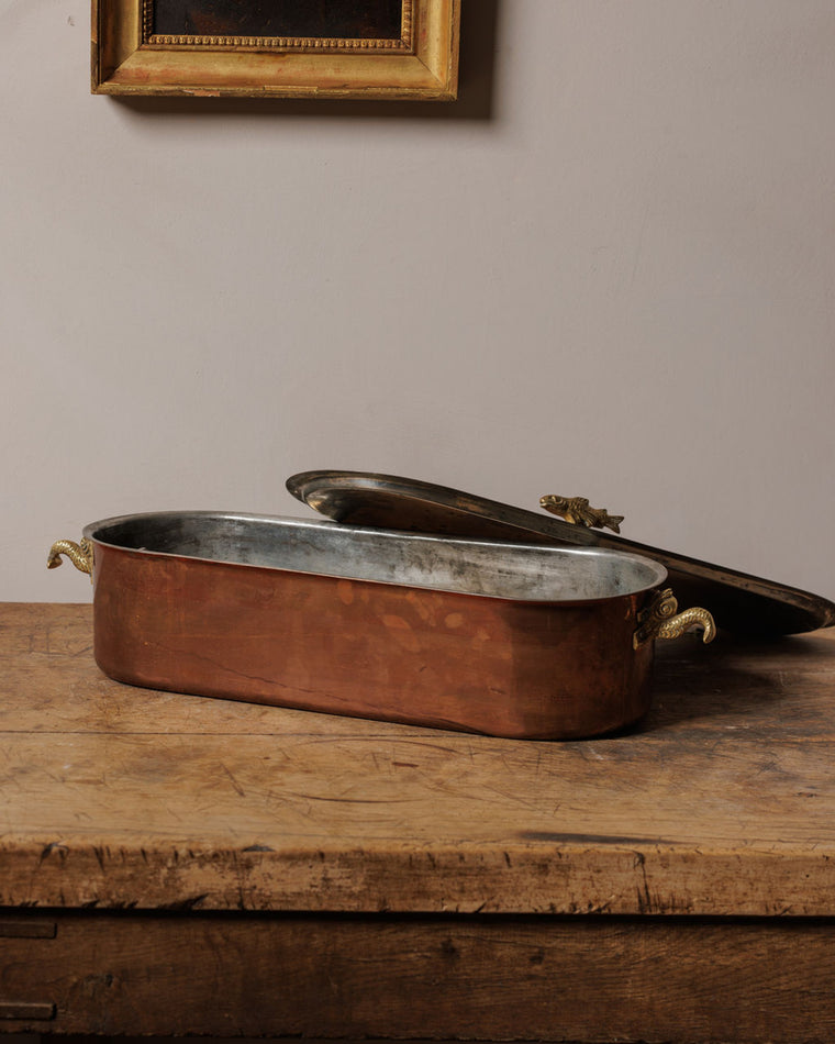 Antique Copper Fish Pan