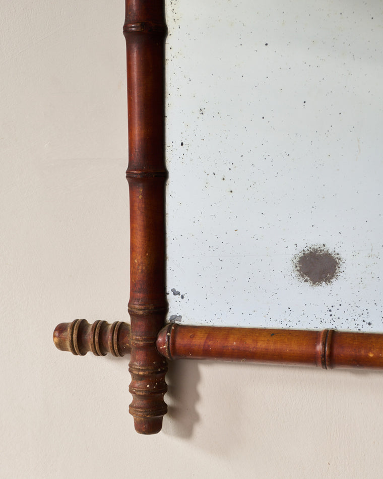 Faux Bamboo Mirror