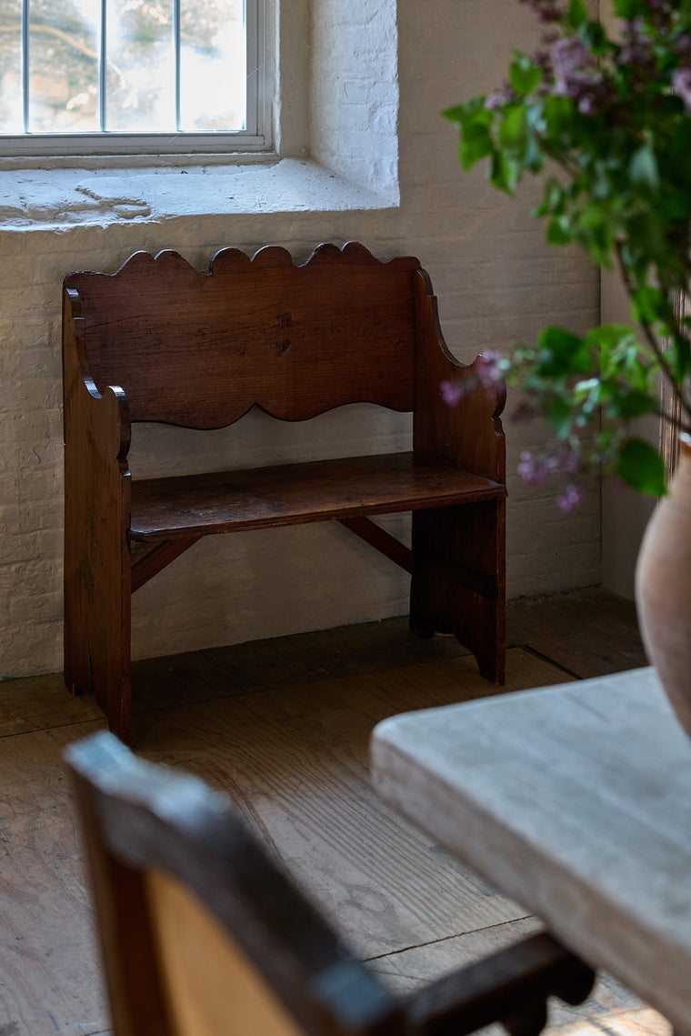 19th c. Italian Alps Bench