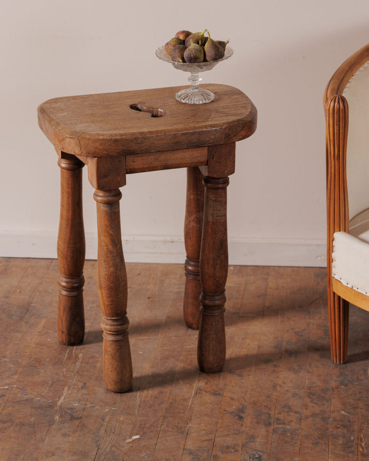 Tall Walnut Stool
