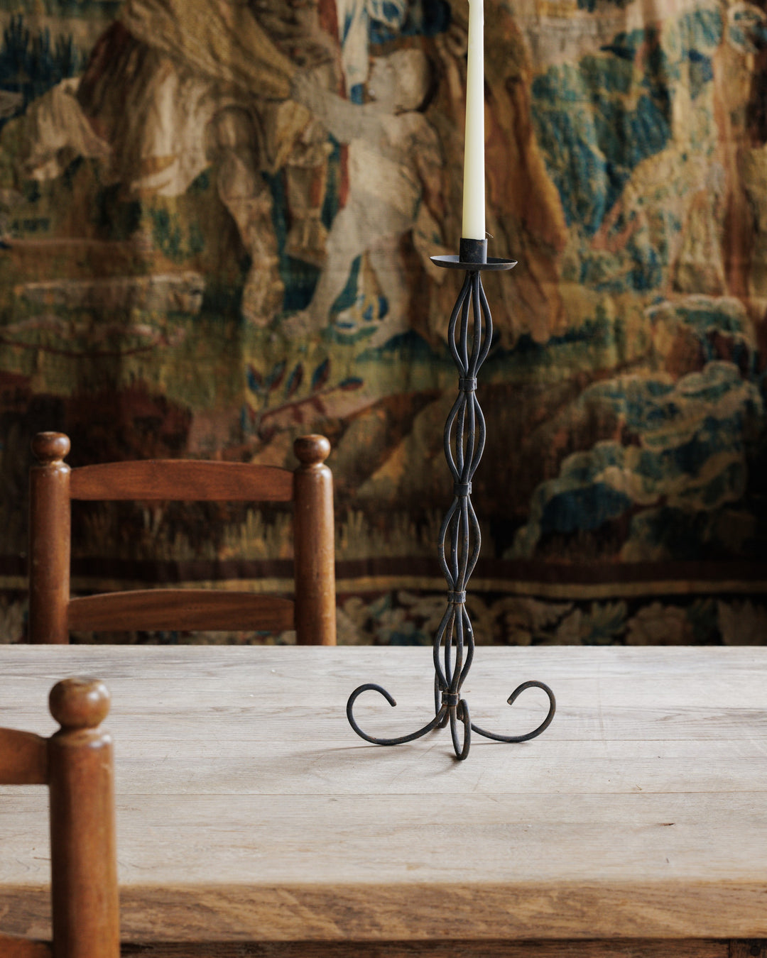 Wrought Iron Candle Holder