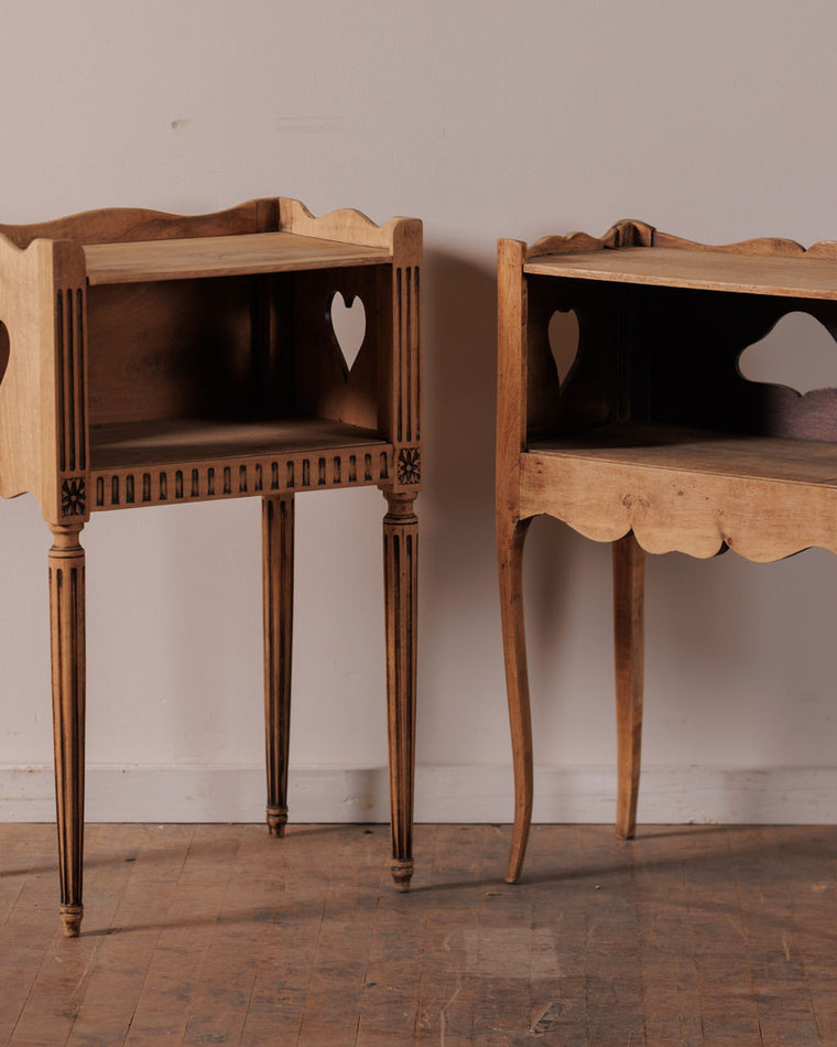 Oak Bedside Table Set
