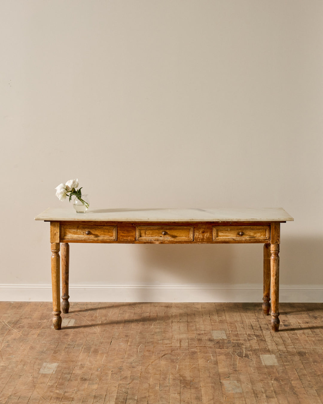 19th c. Marble Kitchen Island