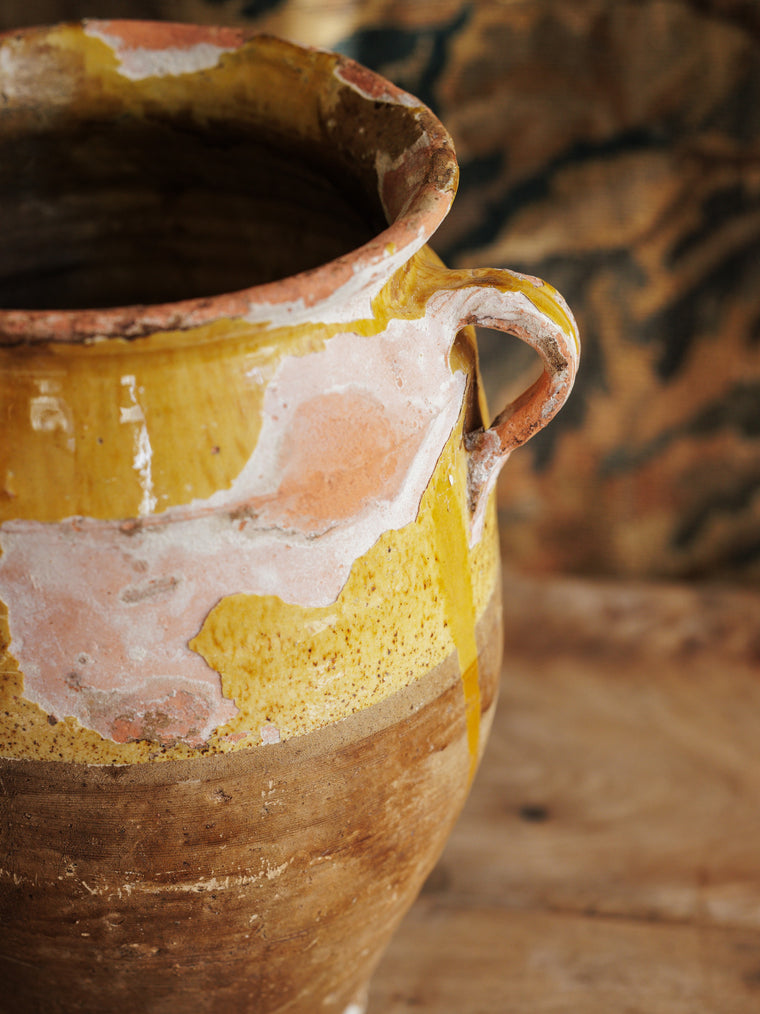 Medium Yellow Confit Pot
