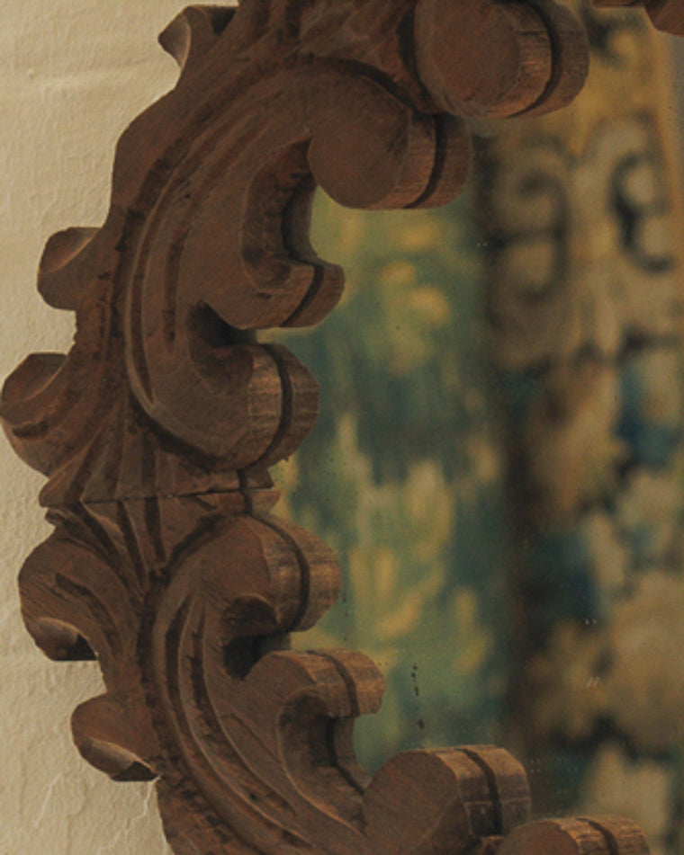 Vintage Teak Mirror