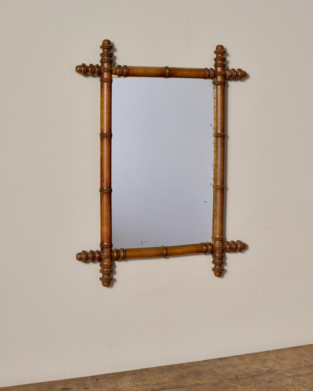 Faux Bamboo Mirror - Large