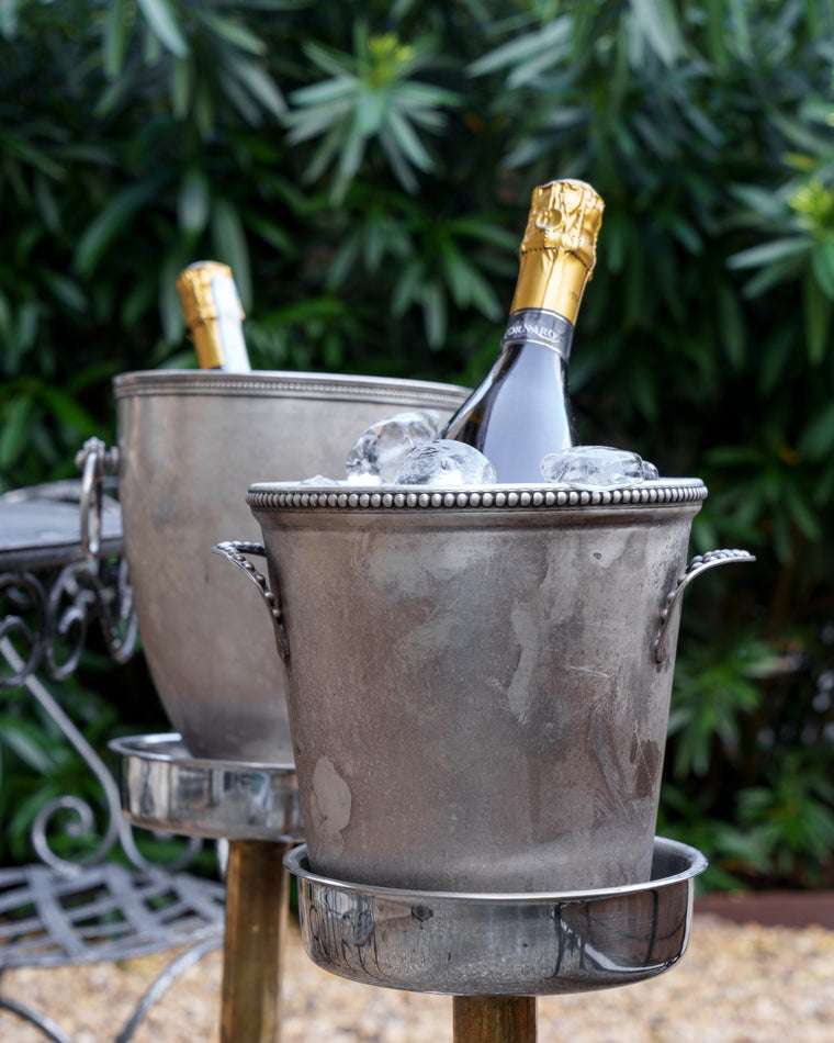 Silver Champagne Bucket with Stand